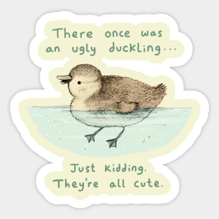 Ugly Duckling Sticker